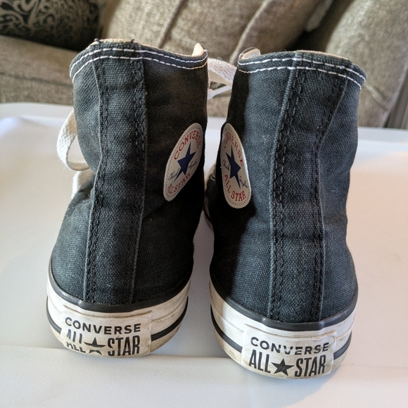 Converse All Star Chuck Taylor Black White Classic High Top Sneakers Women's 6 - Picture 3 of 10